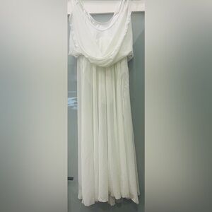 BALERA Elegant White SHEER Dance Leotard  Dress Size Small